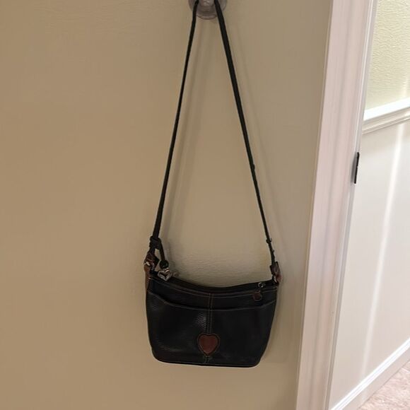 Brighton woman's leather purse. The leather are brown and black - Picture 11 of 16
